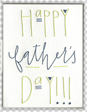 Father S Day Letterpress Greeting Card   Calligraphy  HD Png Download