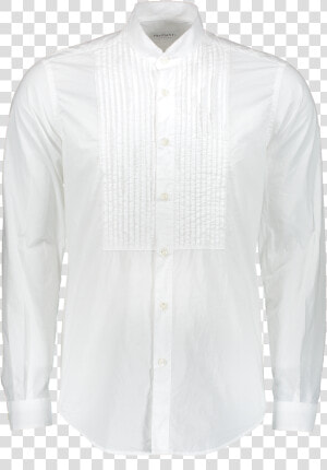 Long Sleeve Tuxedo Shirt White   Formal Wear  HD Png Download