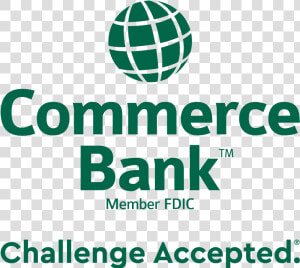 2018 Cb Ca Green 342 Stacked   Commerce Bank  HD Png Download