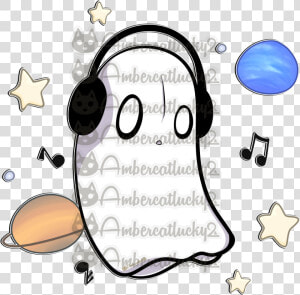 Dj Space Ghost Napstablook u Vu Silly Self depreciating   Napstablook Jogo  HD Png Download