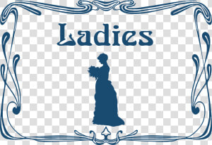 Ladies   Ladies Toilet Door Sign  HD Png Download