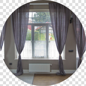 Bigstock New Modern Window With Curtain   Window Covering  HD Png Download