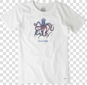 Women S Crafty Octopus Crusher Tee   Hilarious T Shirt For Men  HD Png Download