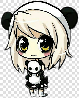  anime  panda  kawaii   Anime Panda  HD Png Download