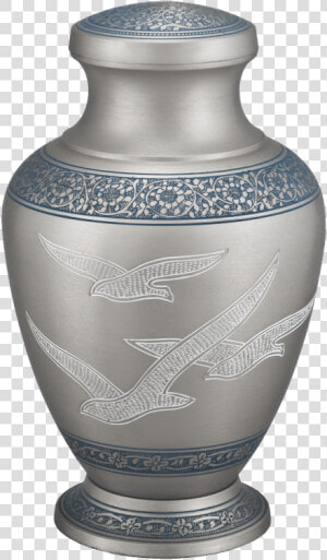 Georgia Cremation Silver With Doves Urn   Silver With Doves Urn  HD Png Download