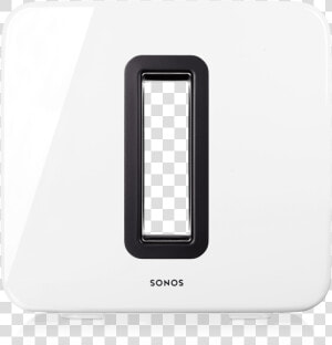 Sub White Front   White Sonos Sub Back  HD Png Download