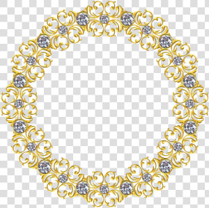 Gold  Frame  Round  Border  Decoration  Ornate  Antique   Gold Circle Border Png  Transparent Png