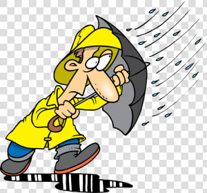 Ok  Sandy  You Re Not Invited To Thanksgiving Dinner   Cartoon Person In Rain  HD Png Download