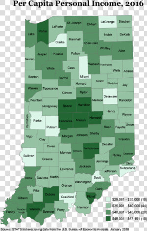 Thematic Map Of Indiana  HD Png Download