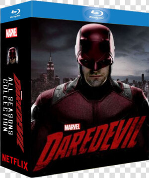 Daredevil All Seasons Bluray Cover   Daredevil Charlie Cox Suit  HD Png Download