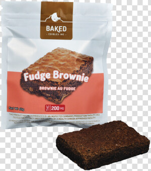 Baked Edibles Inc Fudge Brownie  HD Png Download