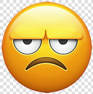  emoji  emojisticker  sticker  stickers  grumpy  smiley   Annoyed Emoji  HD Png Download