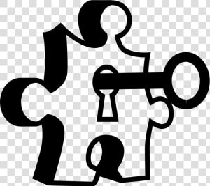 Puzzle Key Icon   Png Download   Puzzle Piece With Key  Transparent Png