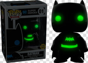 Batman Silhouette Glow In The Dark Pop Vinyl Figure   Funko Pop Batman Black  HD Png Download