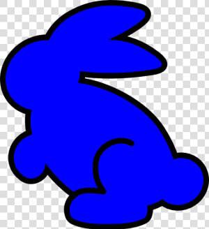 Blue Bunny Svg Clip Arts   Blue Bunny Clipart  HD Png Download