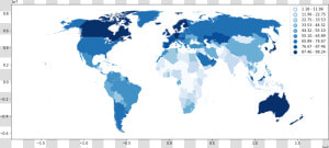 Png   World Population Choropleth Map  Transparent Png