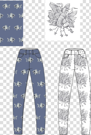 Drawn Jeans Cool Painted   Pajamas  HD Png Download