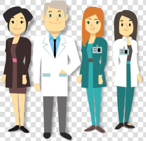 Cartoon Of Dentists Team  HD Png Download