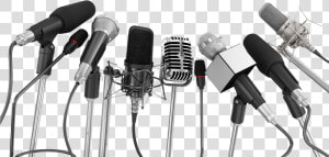 Transparent Press Conference Clipart   Press Conference Mics Png  Png Download