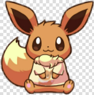  eevee  pokemon  kawaii   Eevee De Pokémon Kawaii  HD Png Download