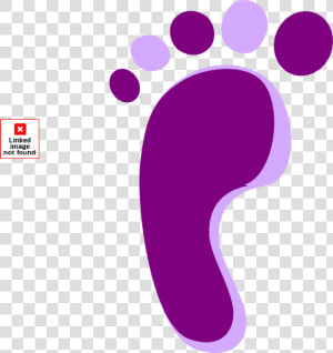 Purple Left Footprint Clip Art   Purple Baby Feet Clip Art  HD Png Download