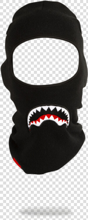 Sprayground Shark Ski Mask Ski Mask Data Image   Black Transparent Ski Mask  HD Png Download