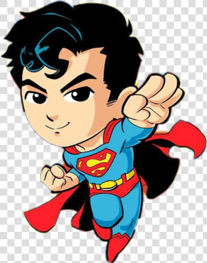 Transparent Clark Kent Clipart   Cute Superman Clip Art  HD Png Download