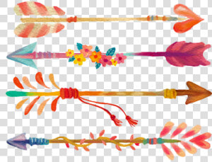 Transparent Free Arrow Clipart   Feather Arrow Clip Art  HD Png Download