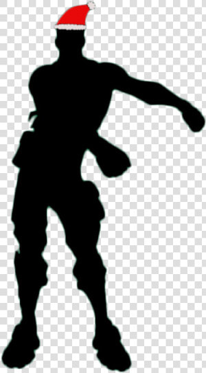 Floss Fortnite Christmas Siloet   Fortnite Floss Dance Silhouette  HD Png Download