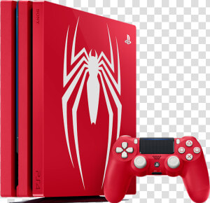 Playstation 4 Pro 1tb Marvel S Spider man Limited Edition   Spider Man Ps4 Console  HD Png Download