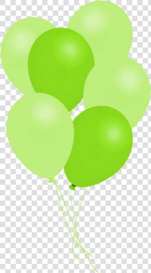 Bunch Of Green Balloons   Balloon  HD Png Download