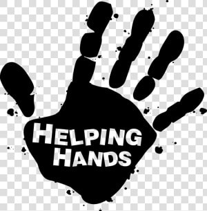 Transparent Helping Hands Png   Helping Hands Clipart Black And White  Png Download