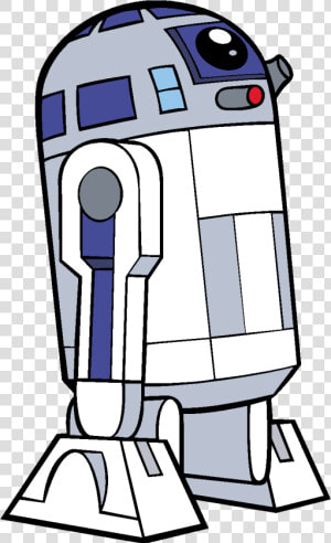 Transparent R2d2 C3po Png   Star Wars R2d2 Cartoon  Png Download