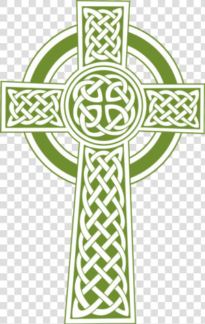 Green Celtic Cross Png   Traditional Irish Celtic Cross  Transparent Png