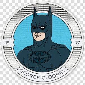 Christian Bale Coaster 05   George Clooney Batsuit Sonar Batman And Robin  HD Png Download