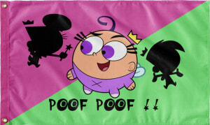 Poof Poof Flag   Cartoon  HD Png Download