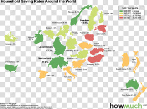 List Of Countries By Saving Rate  HD Png Download