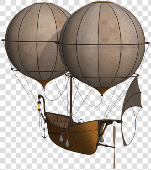 Hot Air Balloon  Aircraft  Balloon  Airship  Float   Balloon Fantasy Steampunk Hot Air Balloon  HD Png Download