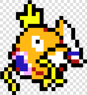 Pixel Art Pokemon Magikarp  HD Png Download