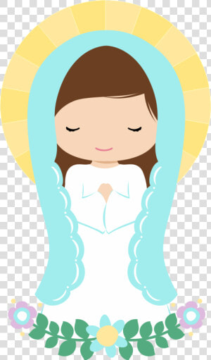 St Patrick S Catholic   Mama Mary Cartoon  HD Png Download