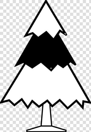 Tree Black And White Christmas Images Black And White   Christmas Tree Clipart Drawing  HD Png Download