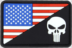 Condor Outdoor Us Flag Morale Pvc Punisher   Punisher Us Flag Patch  HD Png Download