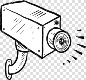 Cartoon Of Security Camera   Drawing Of Surveillance Camera  HD Png Download