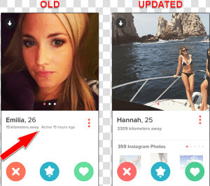 Tinder Update Last Active Comparsion   Tinder Last Active  HD Png Download