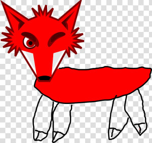 Red Fox Clipart Http Www Clker Com Clipart Red Fox   Cartoon Fox Head  HD Png Download