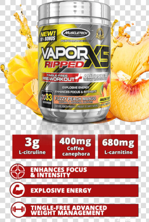 Featured Mobile Vaporx5 Ripped   Muscletech Vapor X5 Ripped  HD Png Download