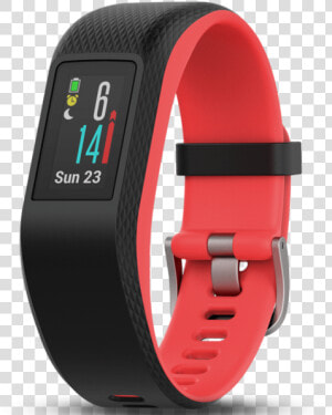 Garmin Activity Monitors Fuchsia   Small medium   Fitbit Charge 3 Vs Garmin Vivosport  HD Png Download