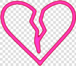  broken  heart  iphone  emoji  heartbreak  neon  corazon   Iphone Broken Heart Emoji Png  Transparent Png