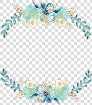  watercolor  wreath  flowers  floral  frame  laurel   Watercolor Flower Frame Png  Transparent Png