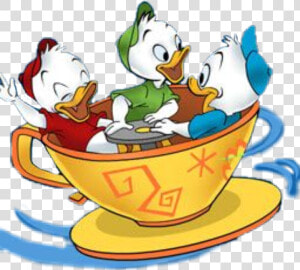  disney  huey  dewey  louie  teacup  amusementride   Disney Huey Dewey And Louie  HD Png Download